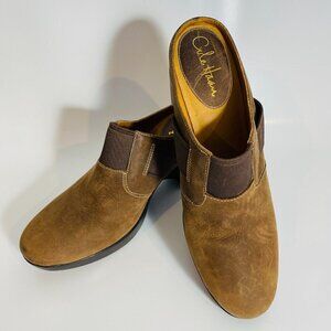 Women's Cole Haan Brown Leather Air Sara Mules Clogs Shoes Size 9